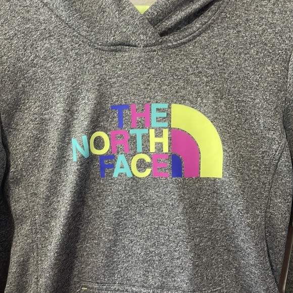 Women’s Heather Grey / Pastel North Face Hoodie - Picture 2 of 7